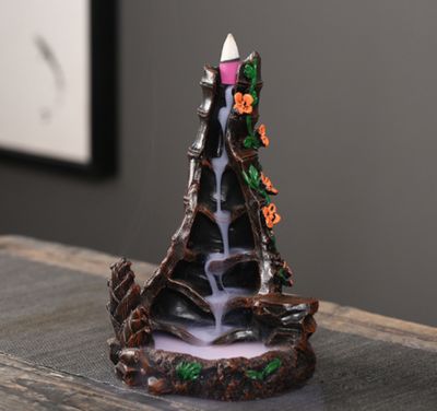 Waterfall Design #36 Backflow Burner (w/free incense cones)