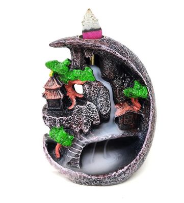 Mountain Waterfall Backflow Burner #2 (w/free incense cones)