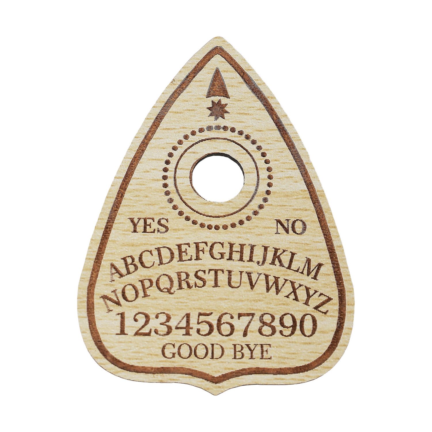 Wooden Sphere Stand - Ouija Planchette 3"