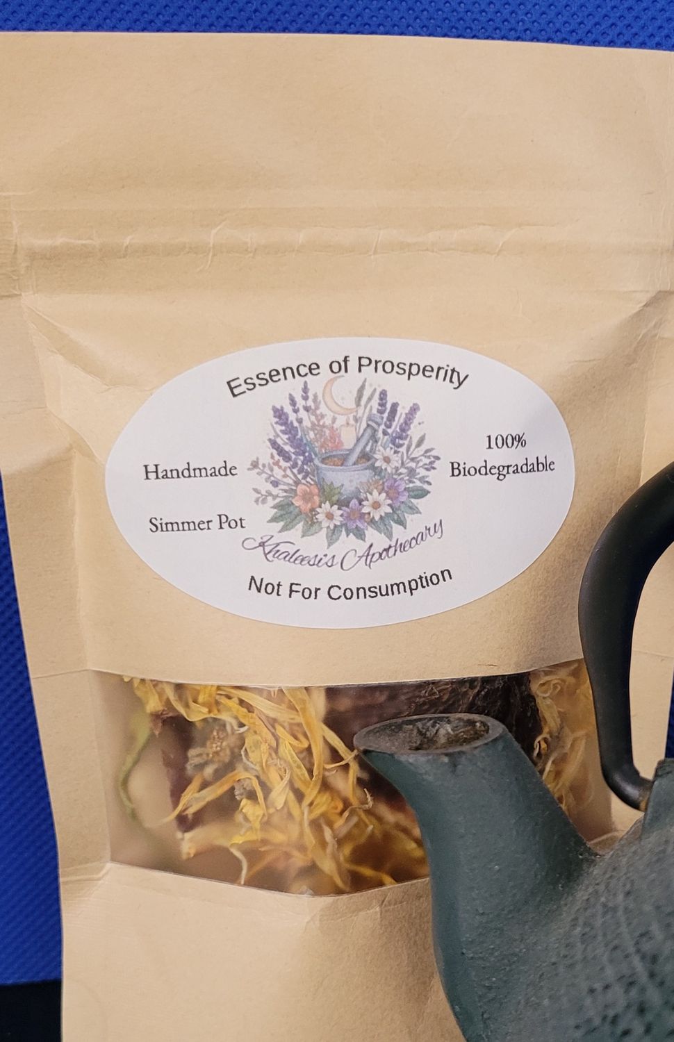 Handmade Simmer Pot Kit by Khaleesis Apothecary, Type: Essence of Prosperity