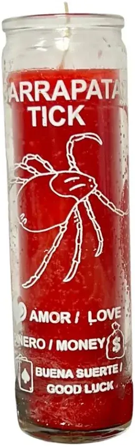 Garrapata Tick (Love, Money, Good Luck) 7 Day Prayer Candle