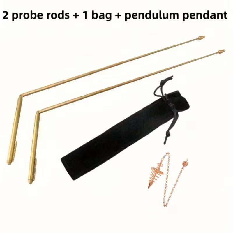 4 Pc Brass Dowsing/Divining Rod Set