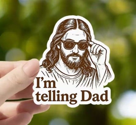 I'm telling Dad Sticker