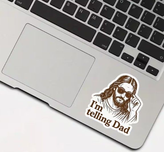 I'm telling Dad Sticker