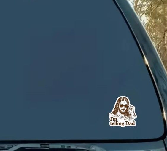 I'm telling Dad Sticker
