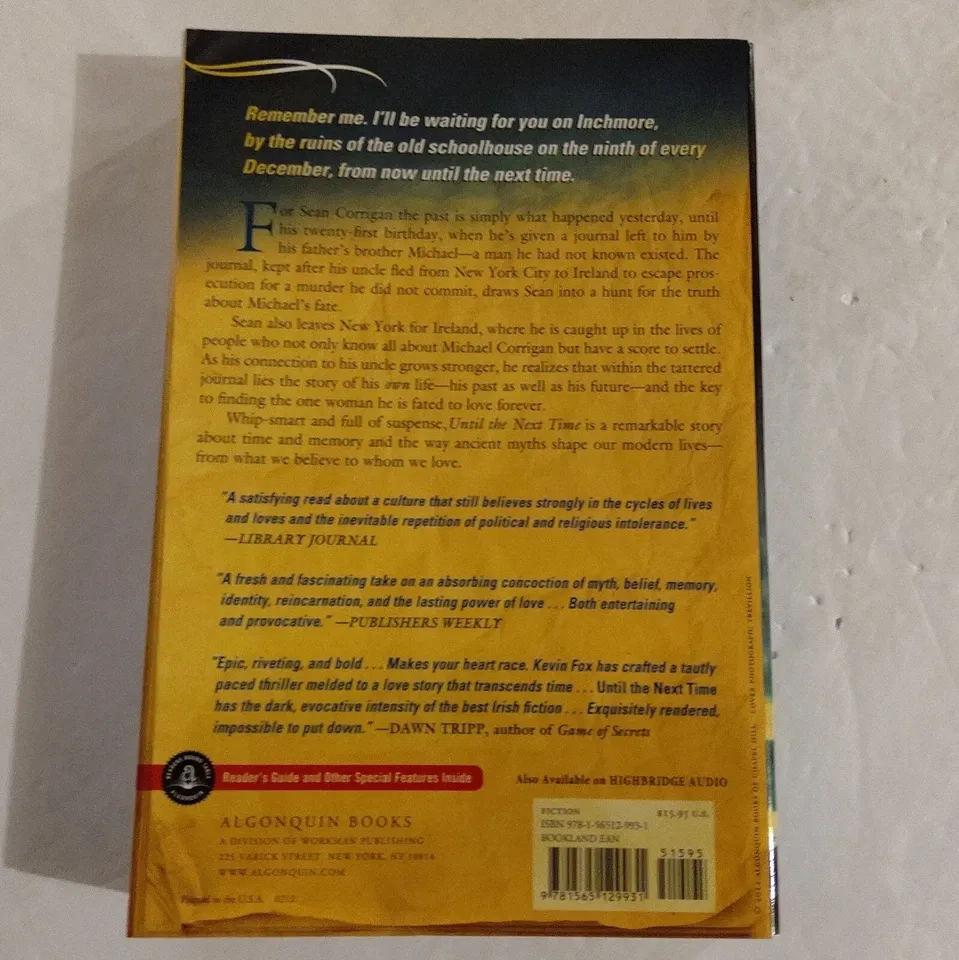 Until The Next Time. A Novel. Kevin Fox