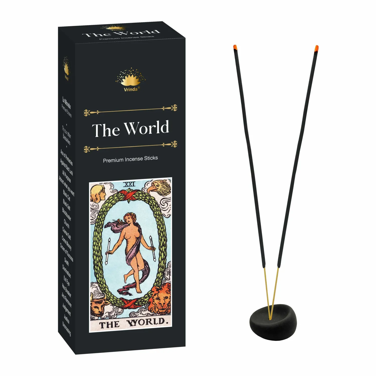 Vrinda Tarot Hexa Incense (Black Box)