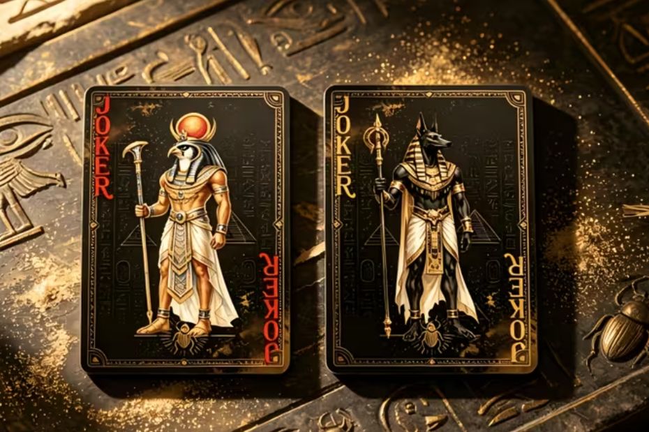 Black/Gold Eqyptian Playing cards