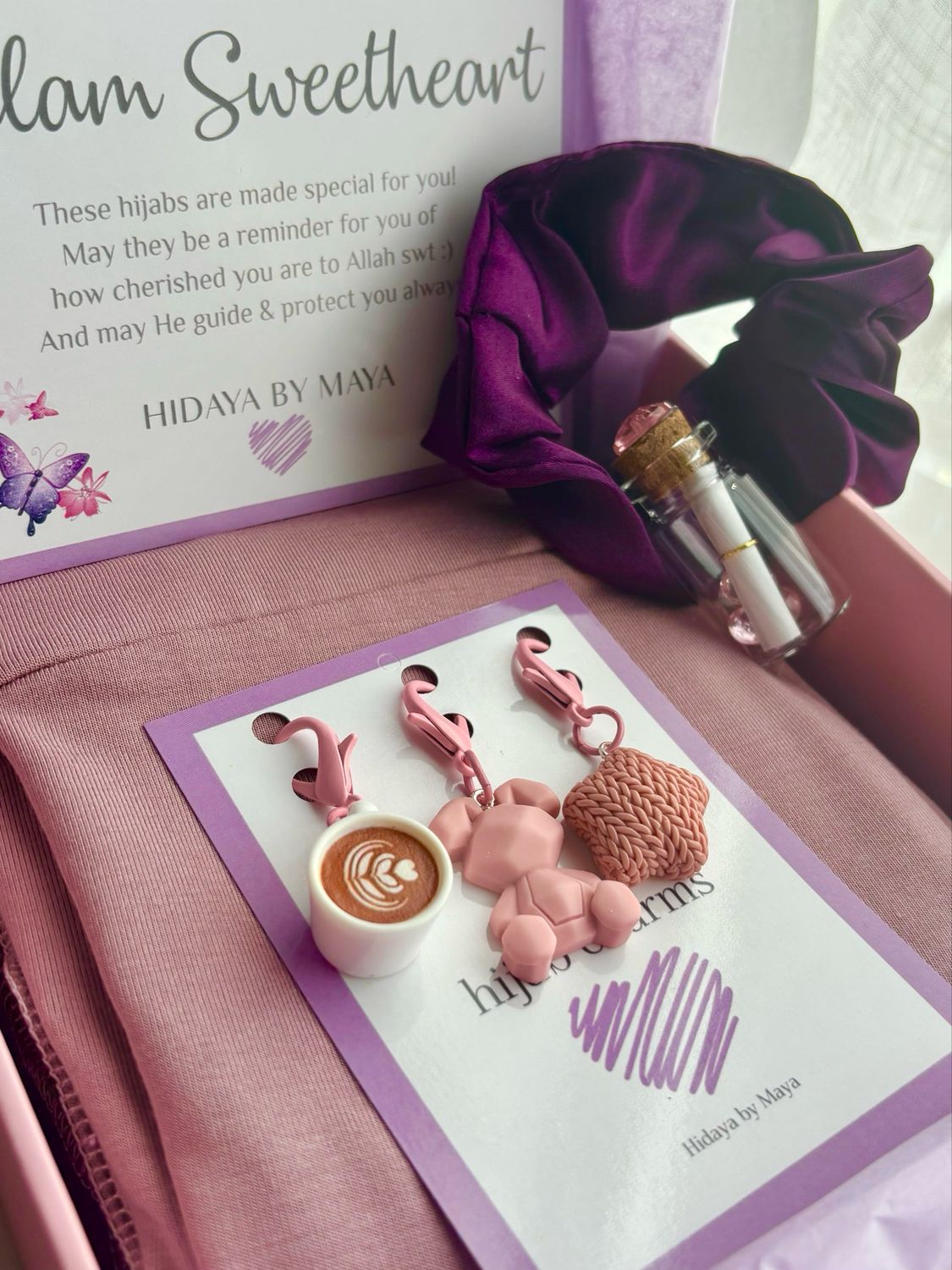 Pink Mauve Bamboo Gift Set