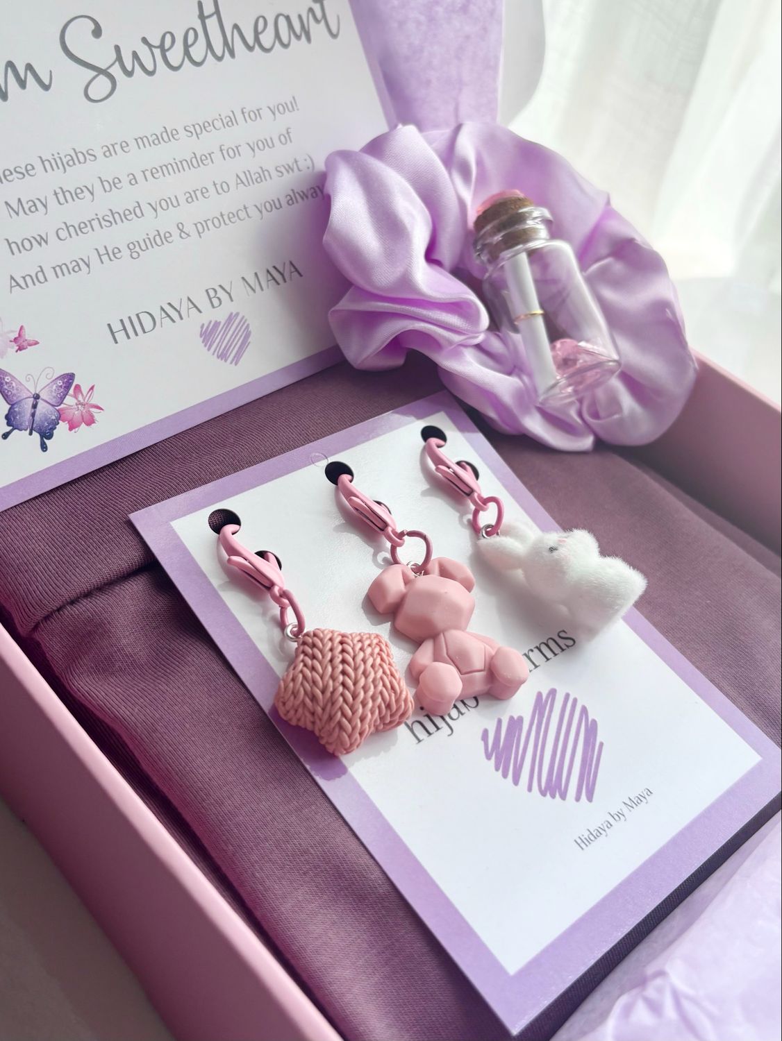 Dusty Mauve Taupe Bamboo Gift Set