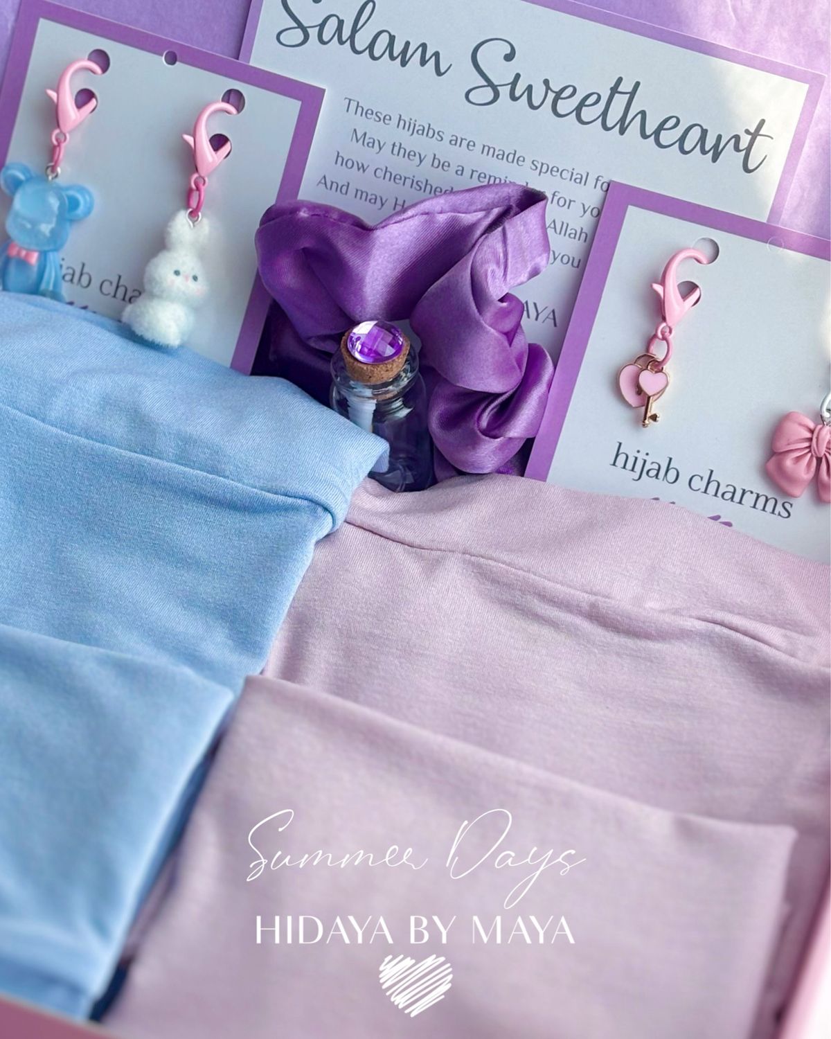 Powder Pair Hijab Gift Set-Summer Micro Modal