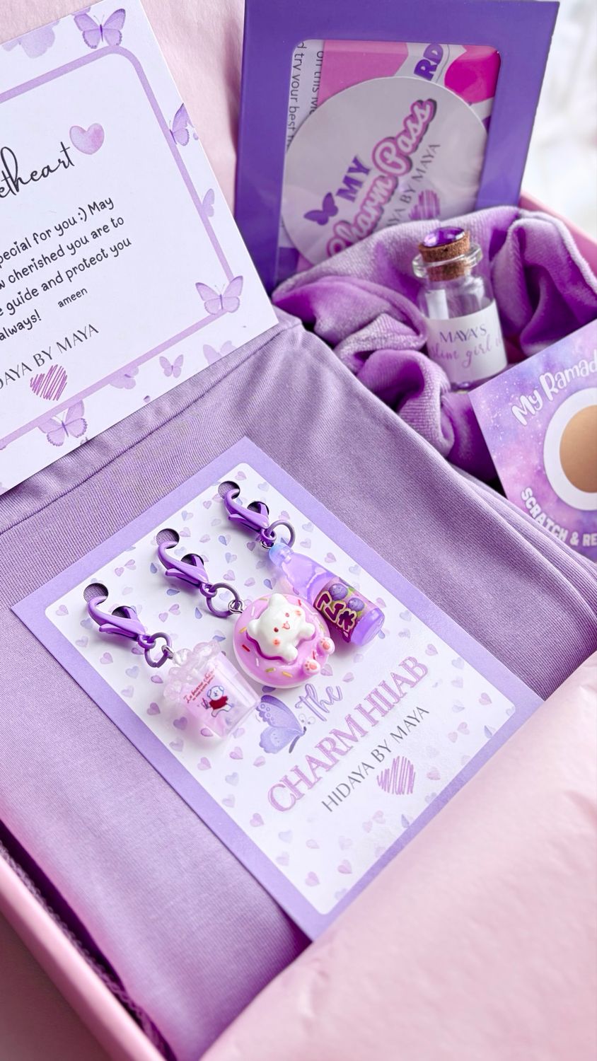 Purple Powder Bamboo Gift Set