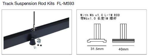 Kit de Suspensión Carril Magnético