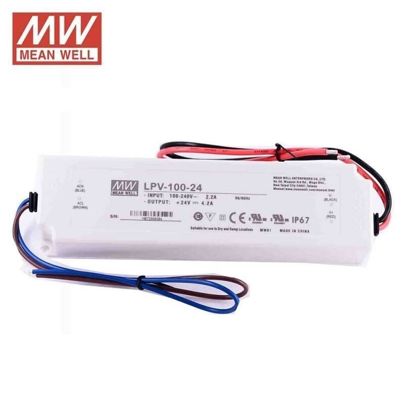 Fuente Alimentación 12v 150w IP67 Mean well