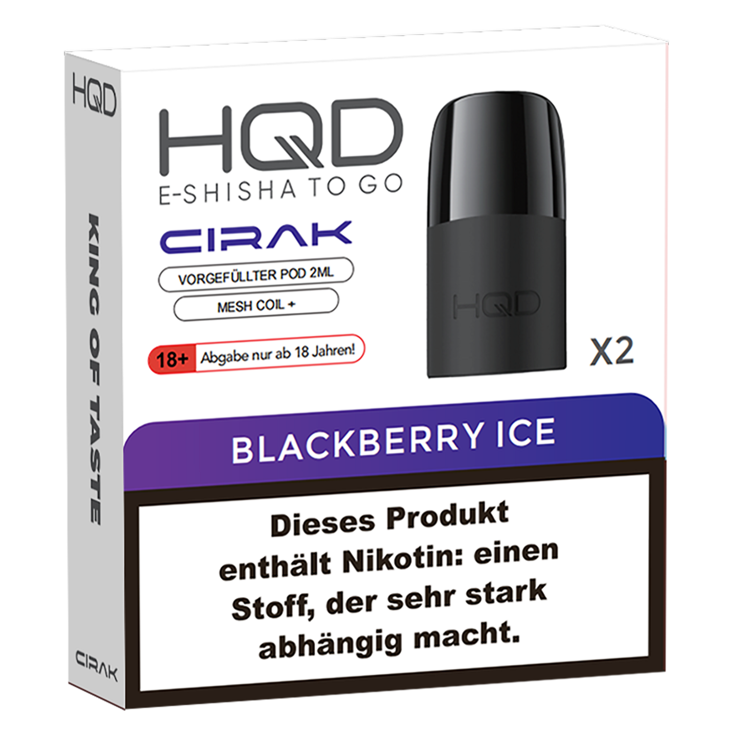 HQD Cirak Pod - Blackberry Ice - 2 x 2ml