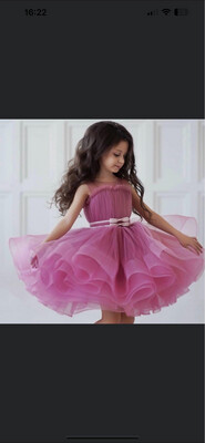 Robe de cérémonie princesse fille  Mila rosa