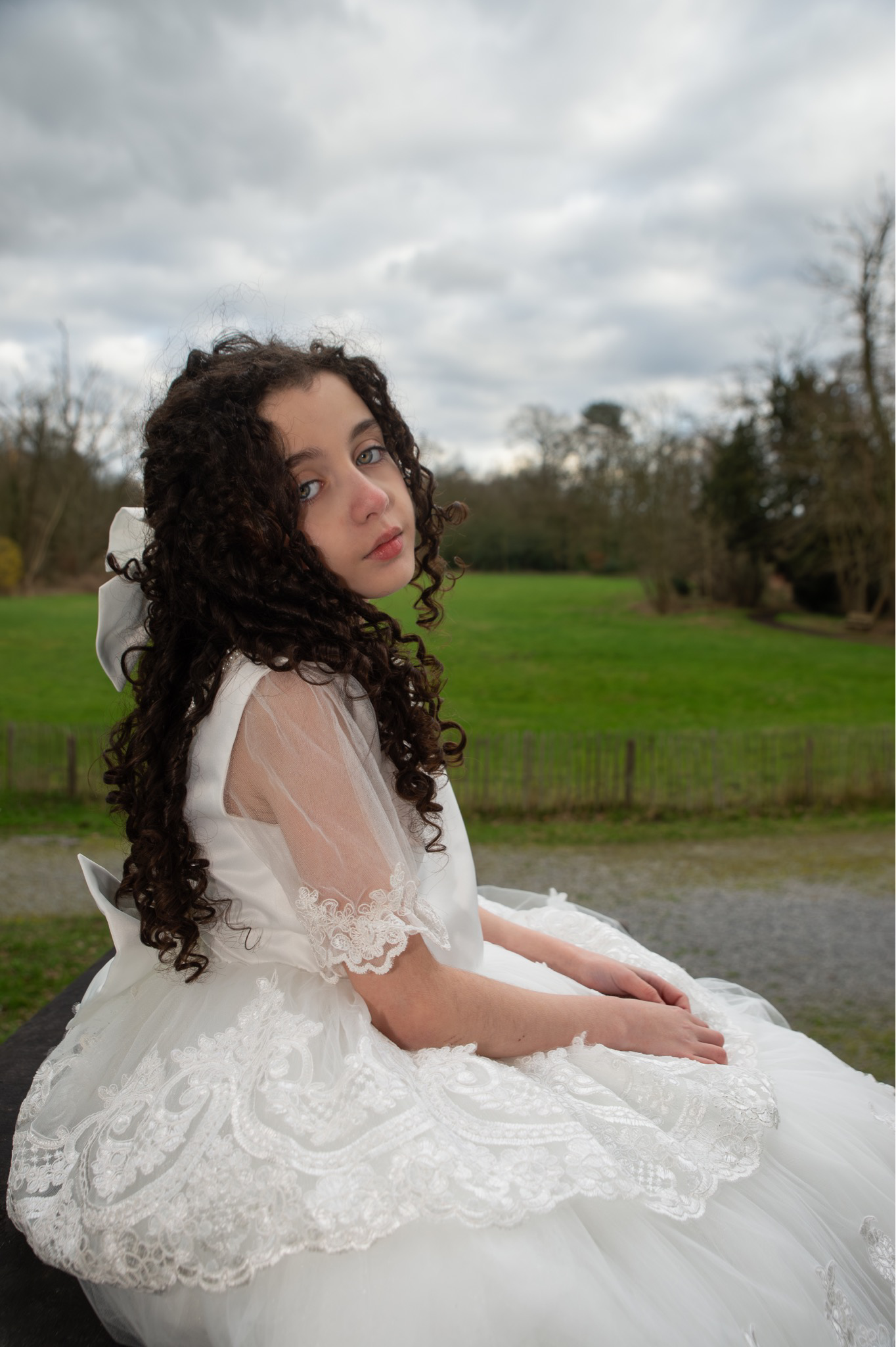 robe mariage  bohème longue en dentelles Angela