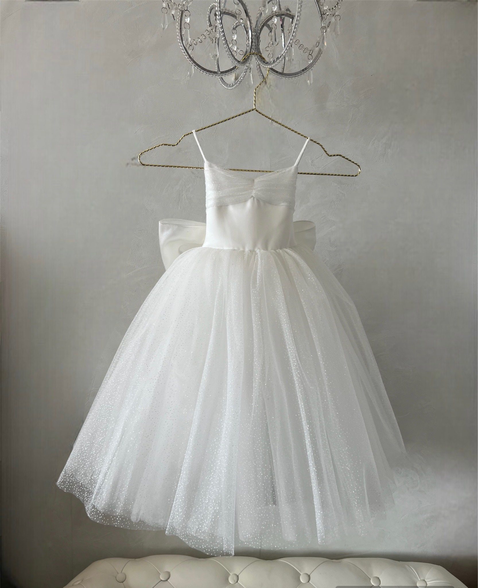 Robe fille mariage longue blanche Angel 2 - 1 an à 16 ans 