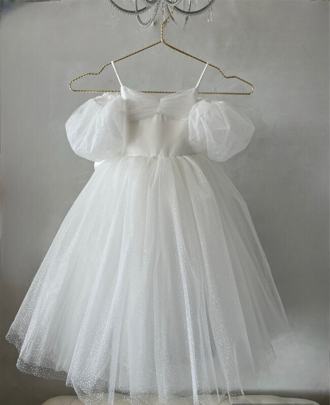 Robe fille mariage longue blanche Angel 2 - 1 an à 16 ans 