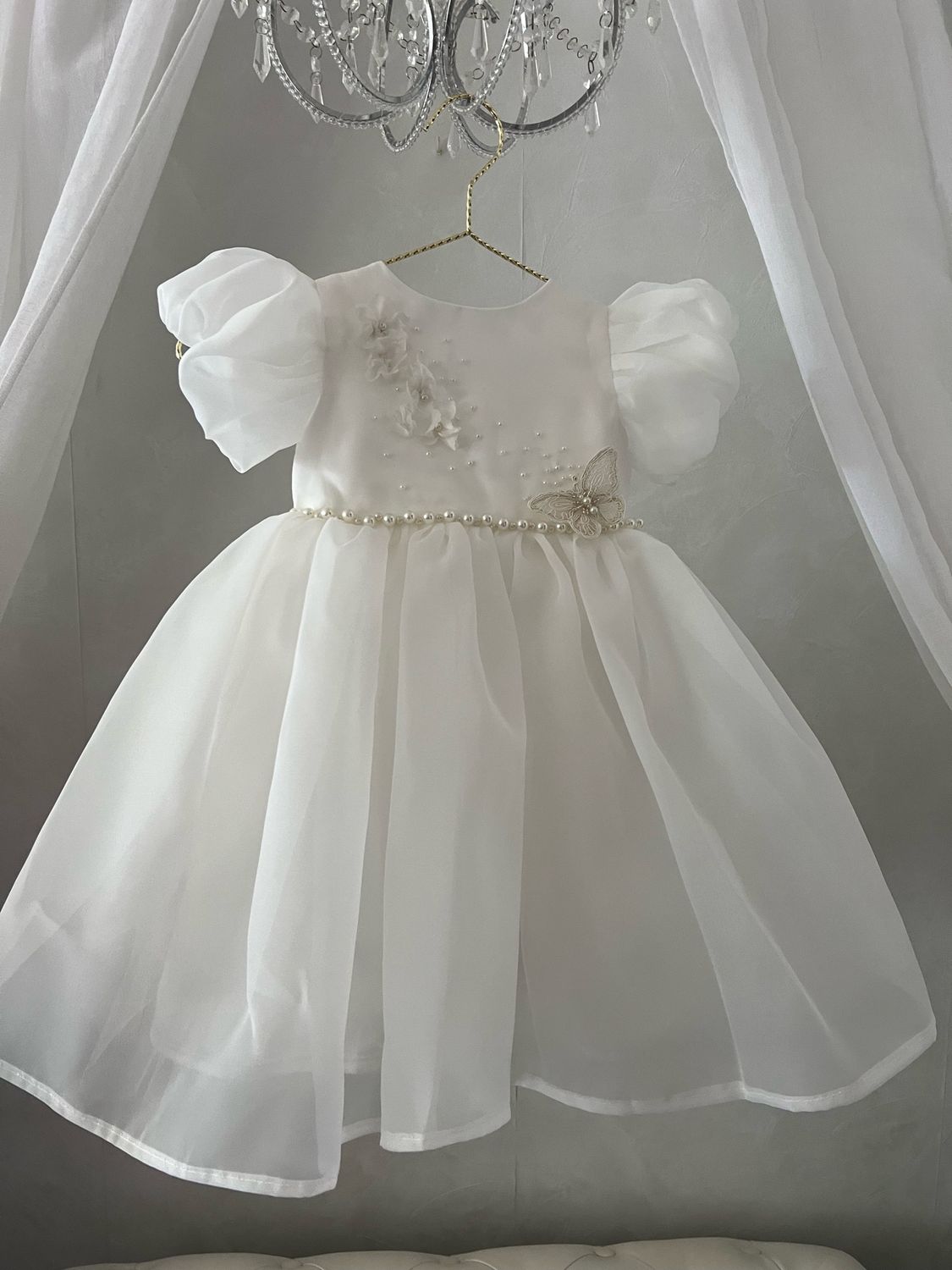 Robe fille mariage Alicia dos en V 