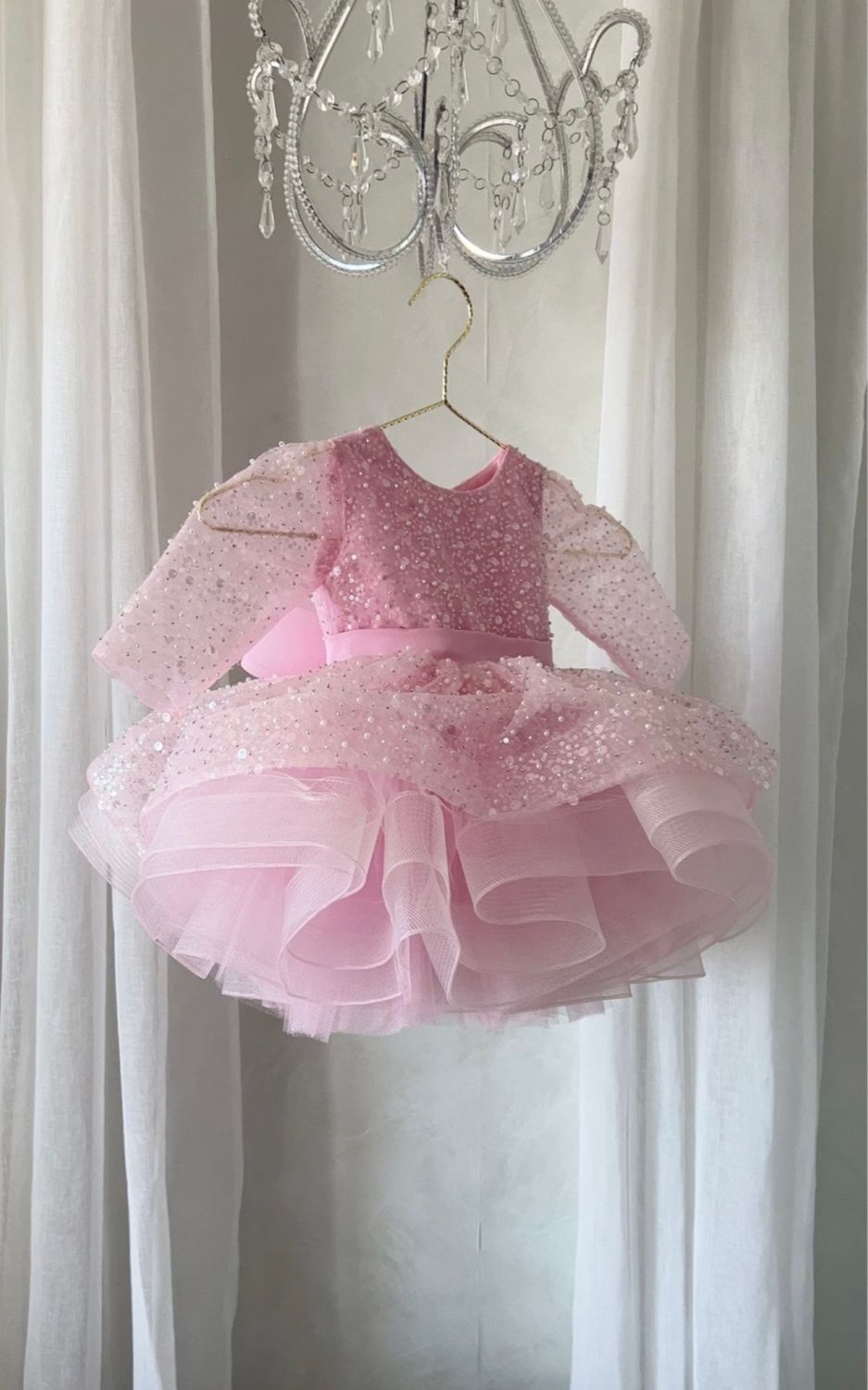Robe de cérémonie tulle paillettes Florencia 