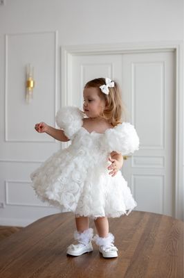 Robe Fiore Robe fille fleur blanche 