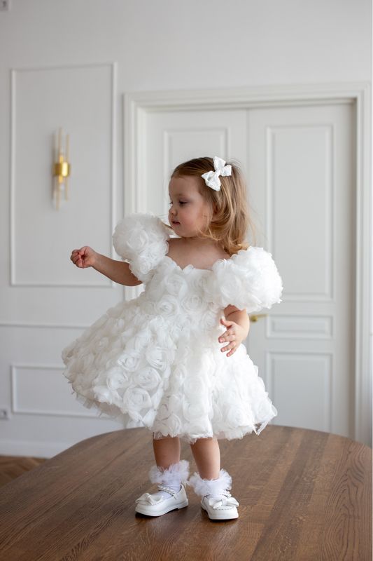 Robe Fiore Robe fille fleur blanche 