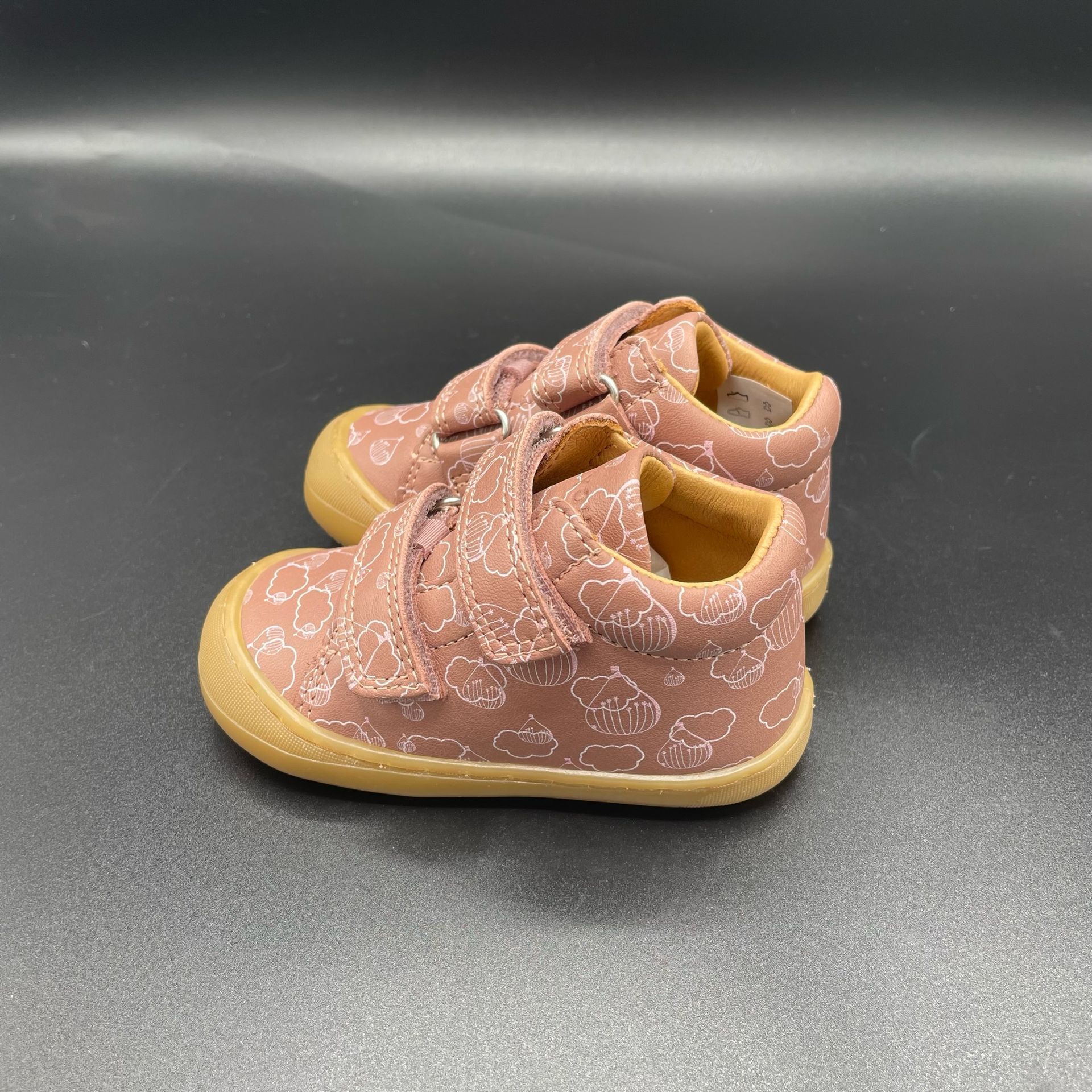 Telyoh - Barfußschuhe Klettverschluss- altrosa heißluftballon