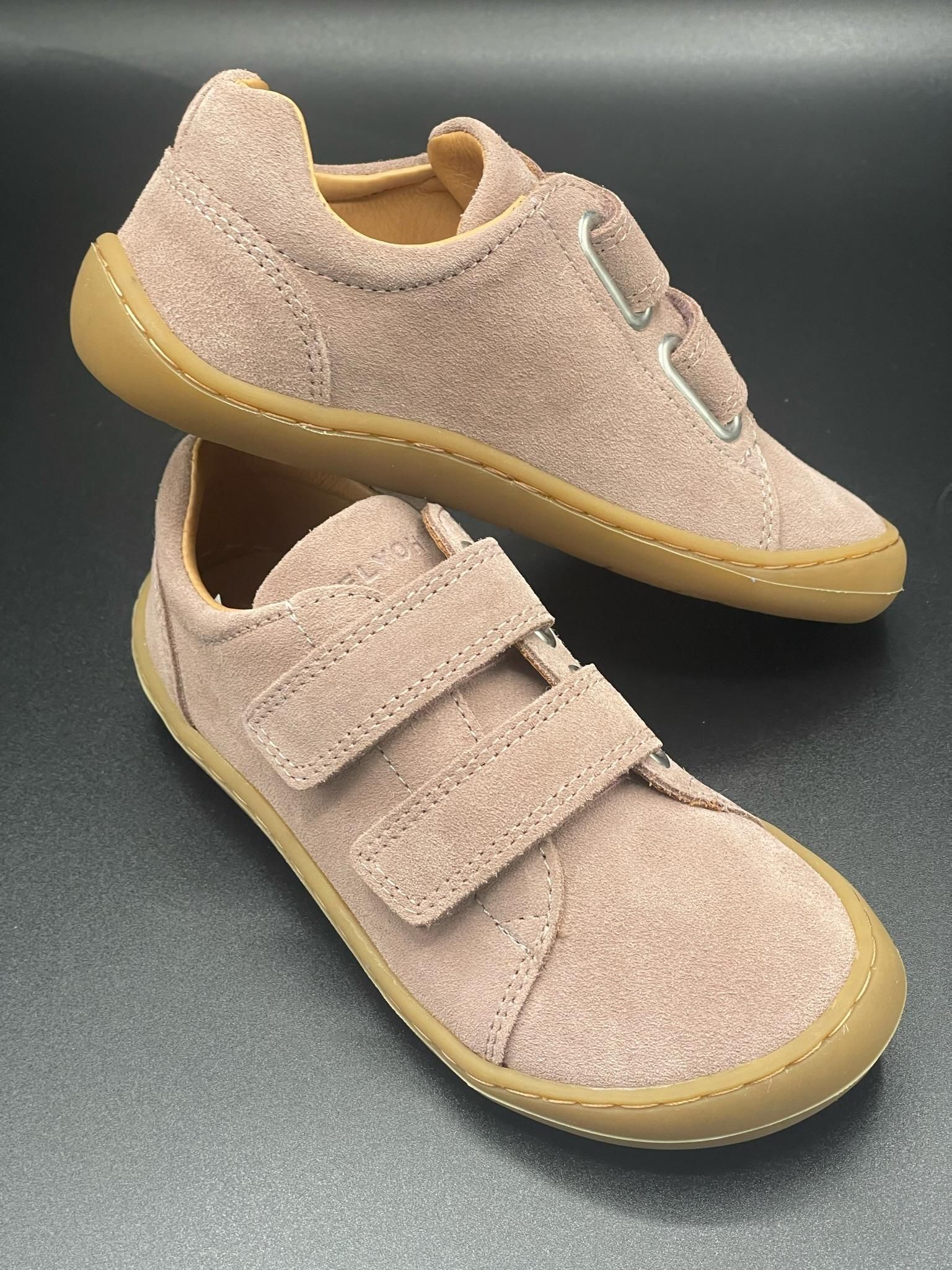 Telyoh Barfußschuh Klett Rauleder