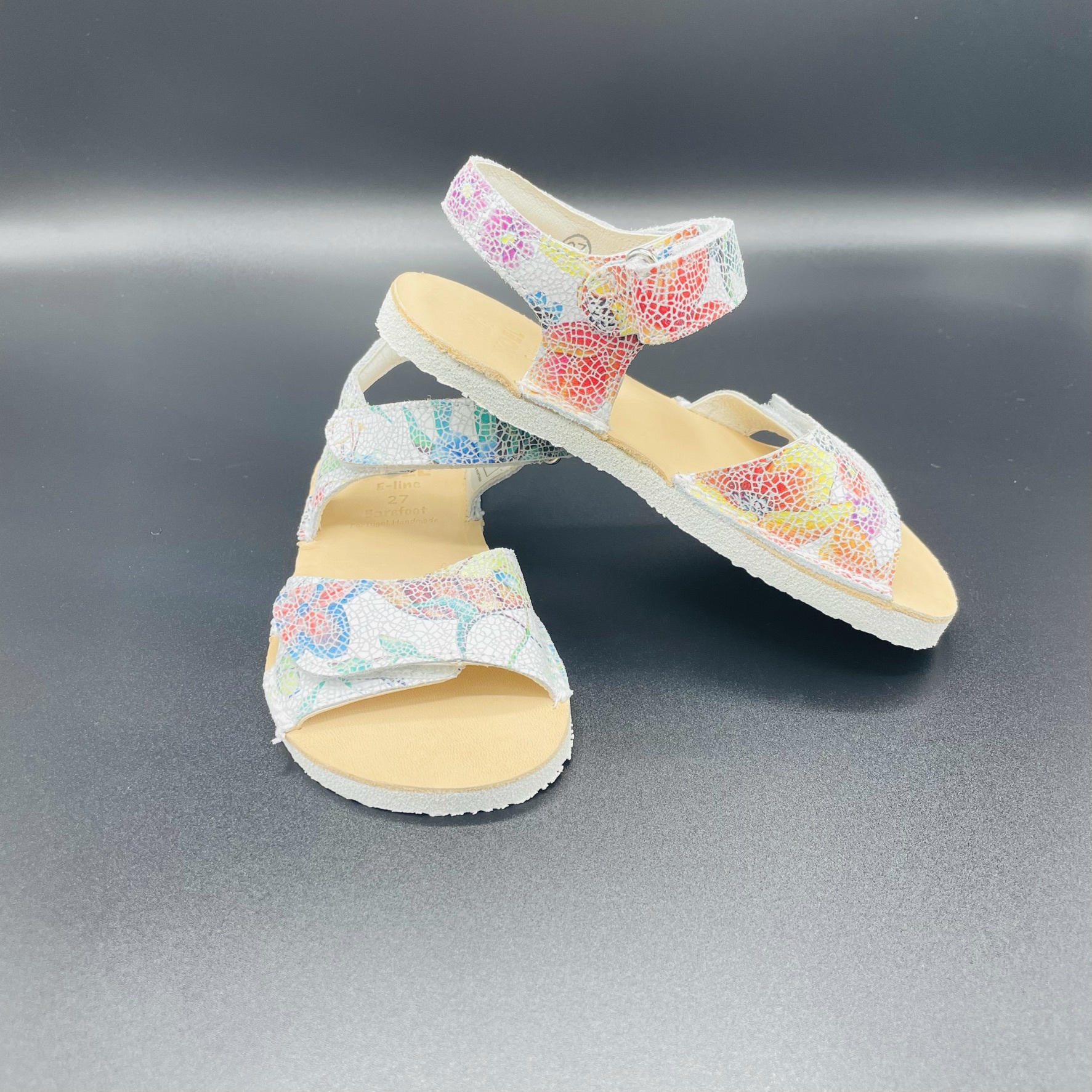 KOEL Mädchensandale white flowers