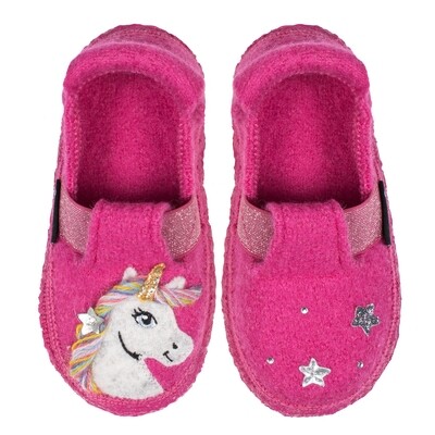 Nanga Hausschuhe Schurwolle "Unicorn" pink