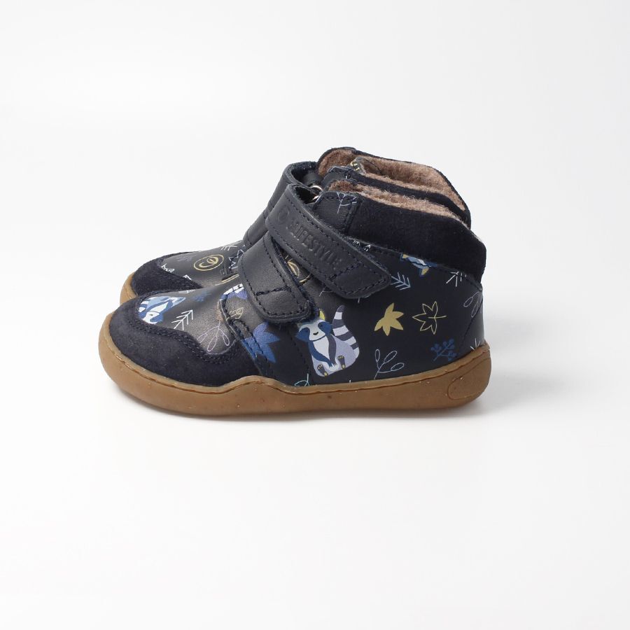 BARFUSSSCHUH BLIFESTYLE RACCOON VLIES WINTERMARINE