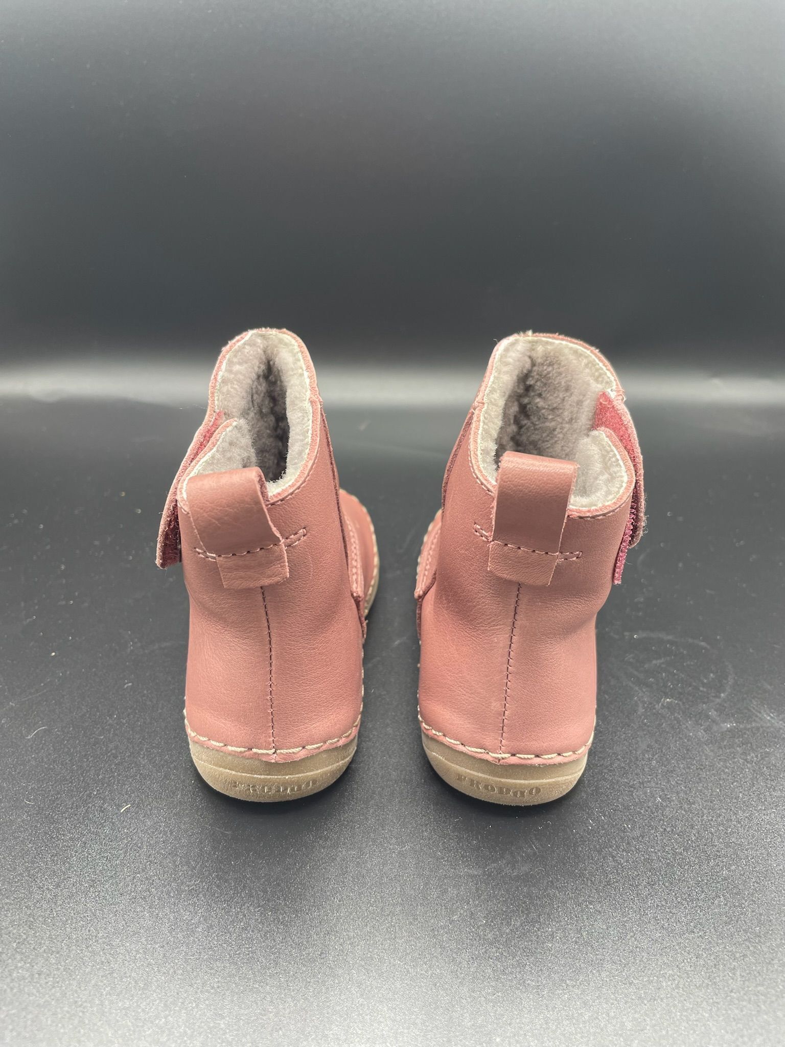 Paix- Winterstiefel - Lammfell - dark pink