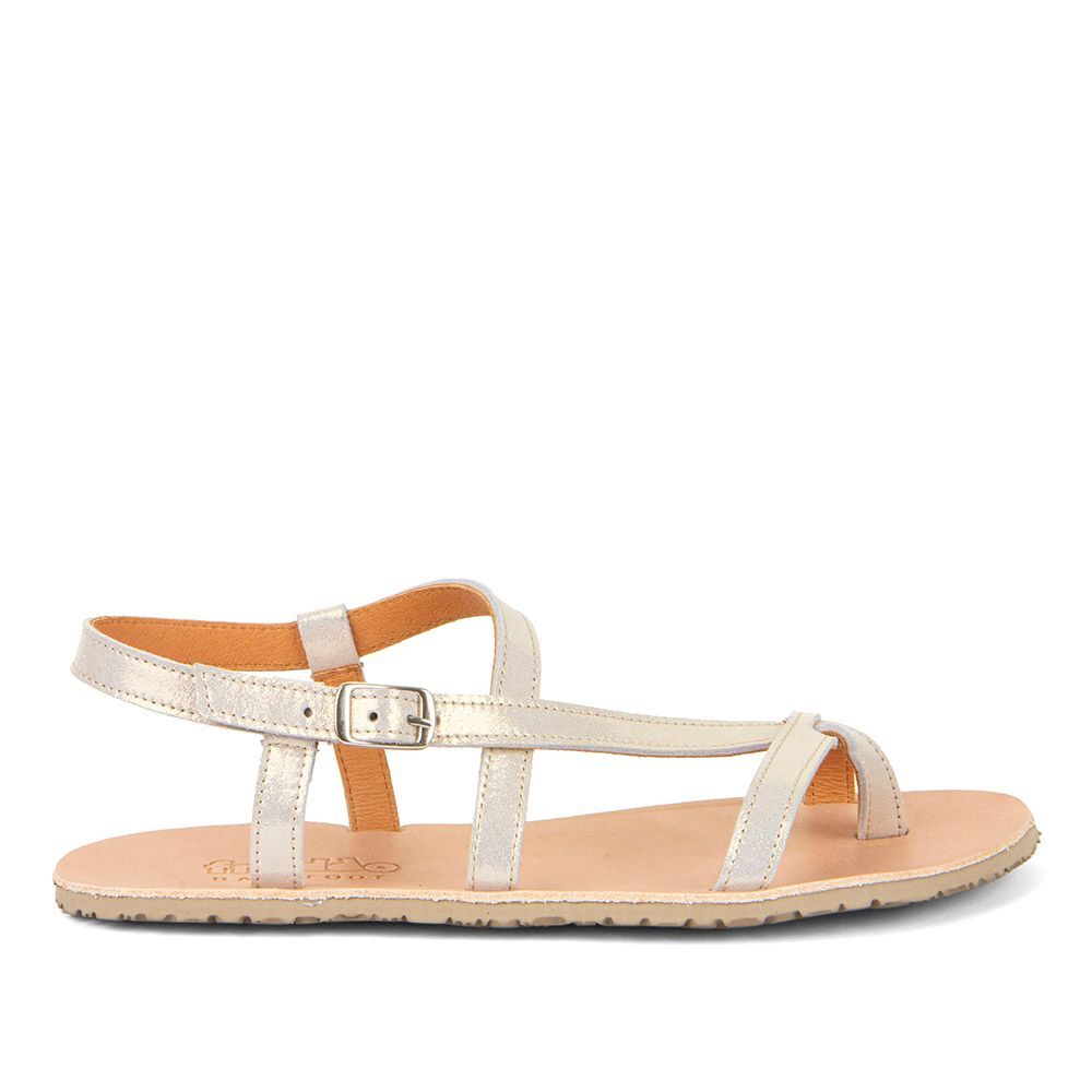 Barfußsandale Damen | Gold Shine