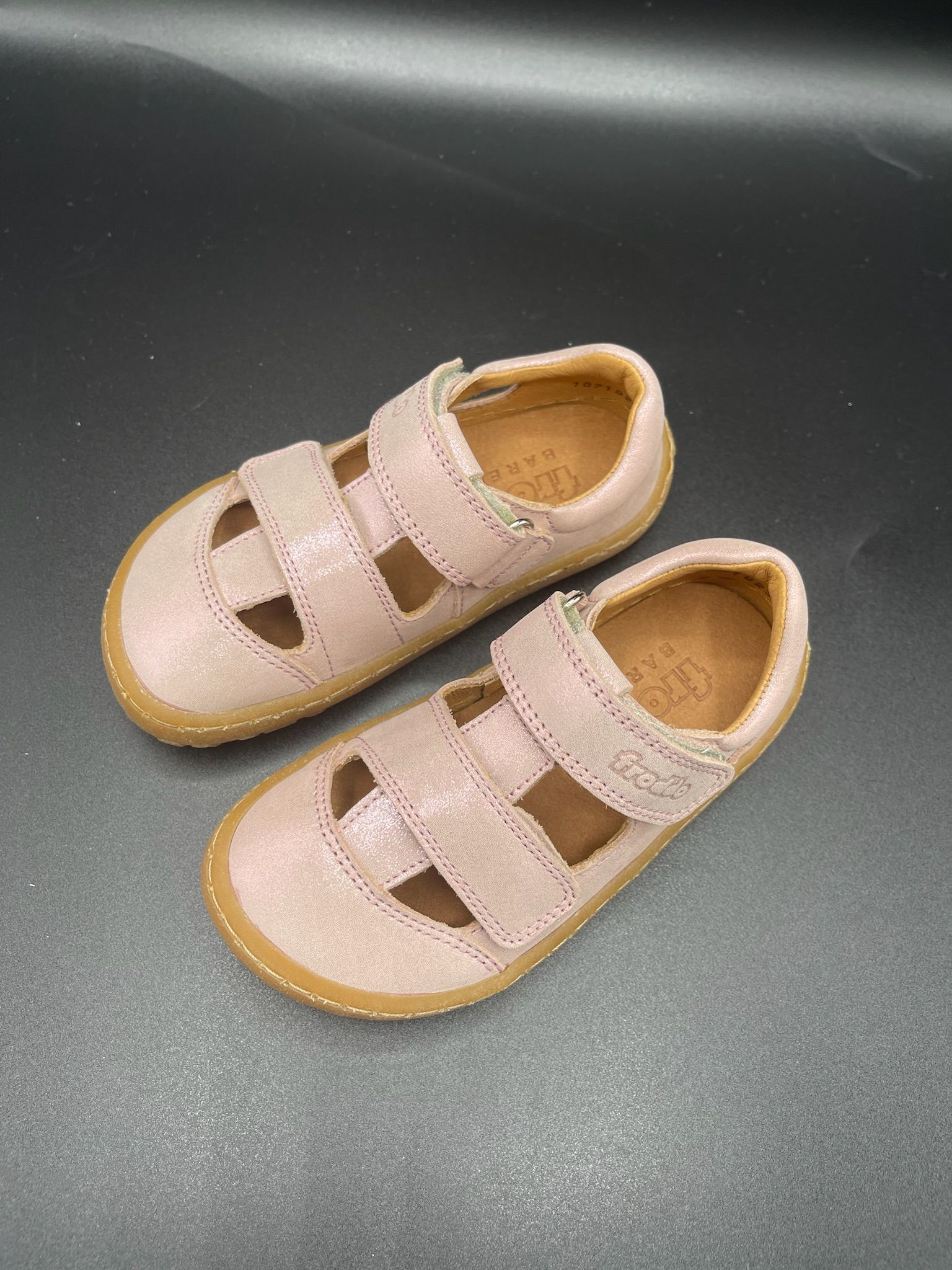 Froddo | Barfußsandale klett| pink shine