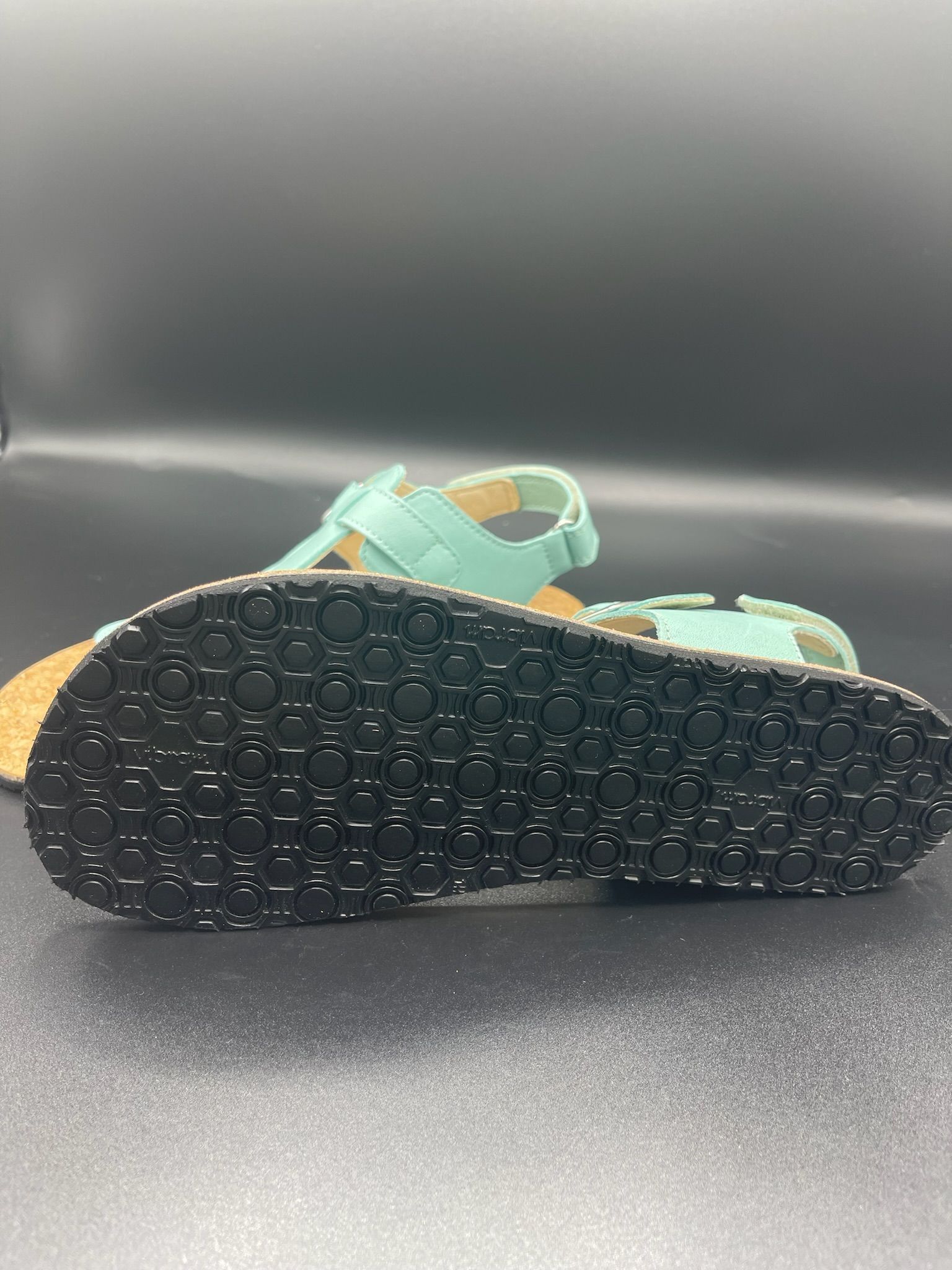 KOEL ABRIANA – Barfußsandale aus Leder für Kinder – Aqua