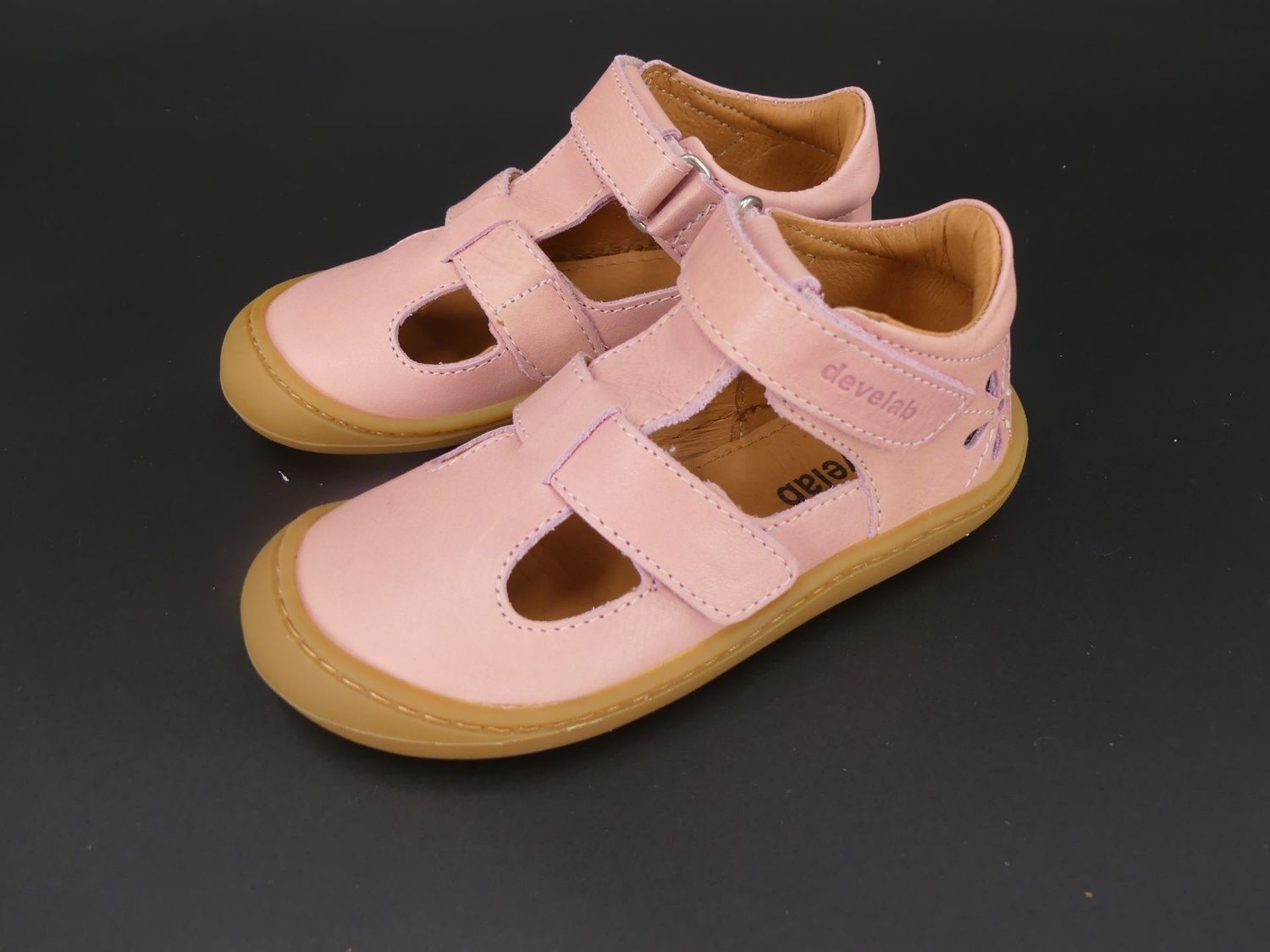 develab | First Step Sandal | pink nappa