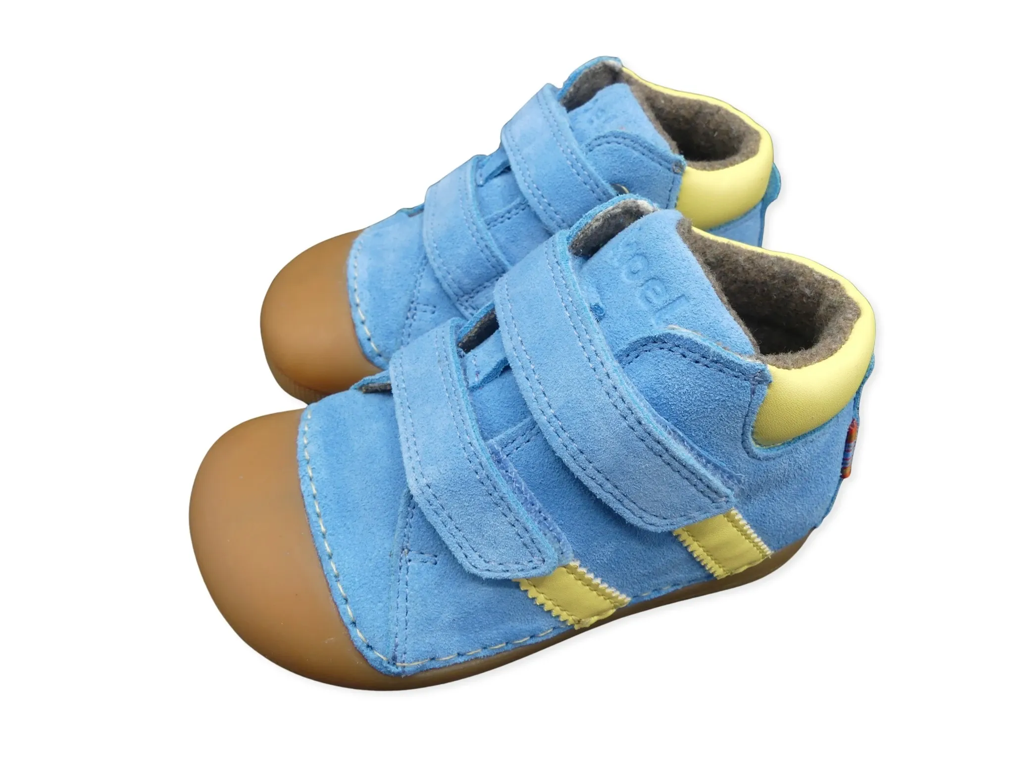 KOEL Crawl Austin Merino Lavendel bei Fräulein Barfuss: Lauflernschuh aus Wildleder mit Merinofutte…