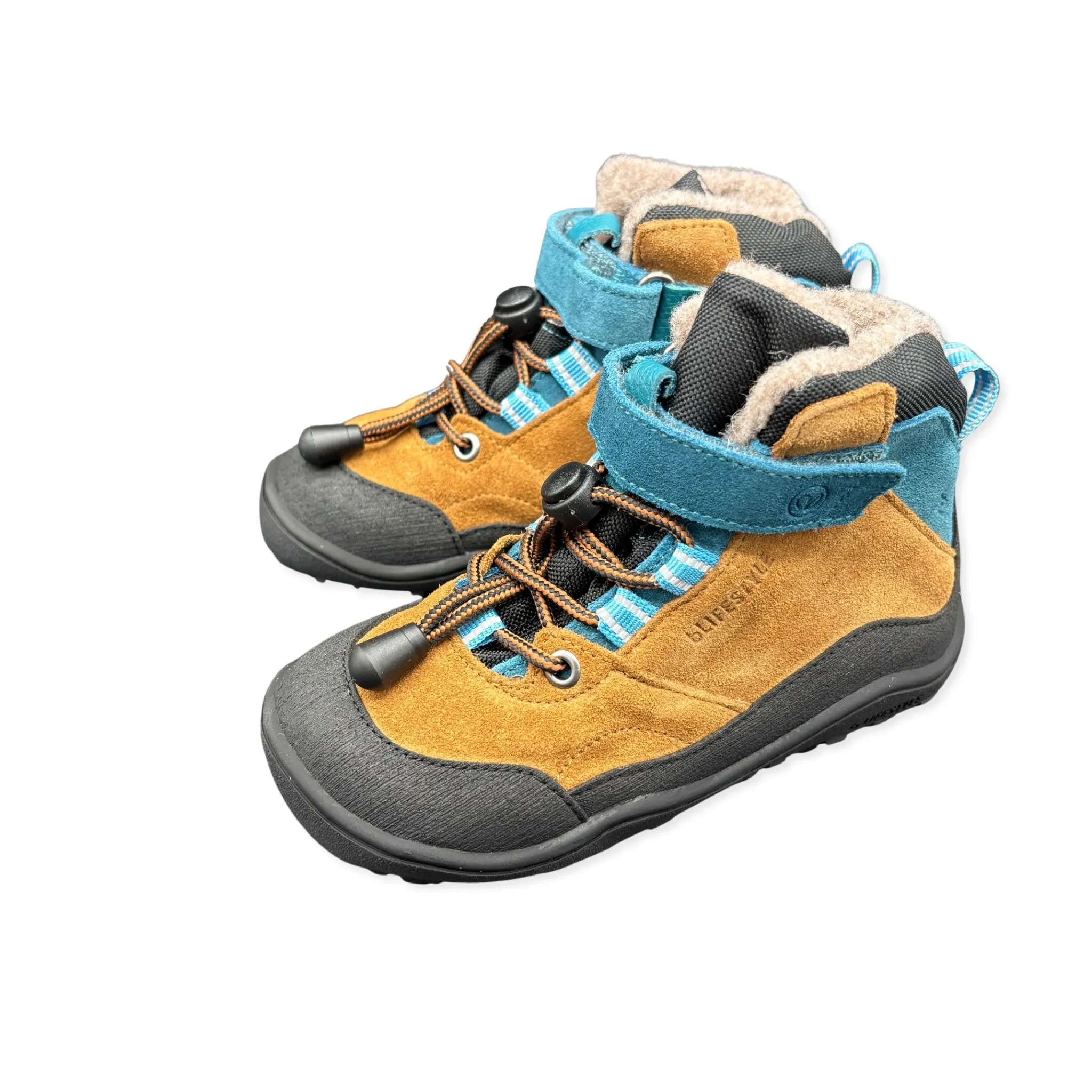 bLIFESTYLE SteinbockSTYLE TEX Haselnuss – Outdoor-Barfußschuh für Kinder und Erwachsene, Seitenansi…