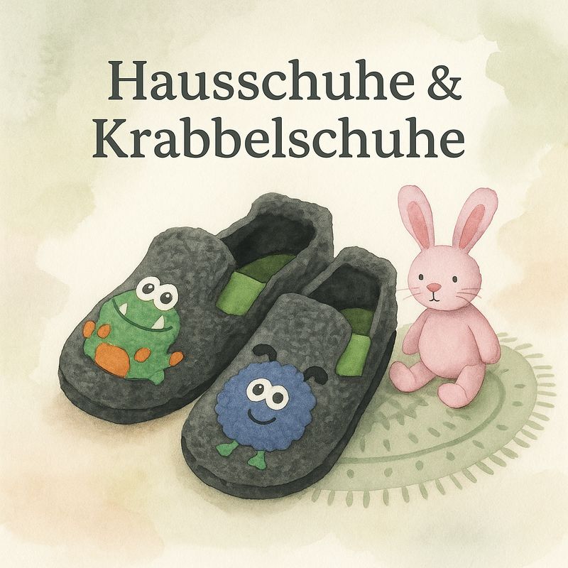 Hausschuhe und Krabbelschuhe – bequem, rutschfest