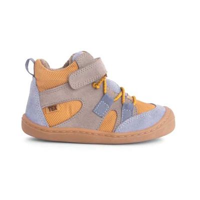 KOEL Classic Beau MidCut Yellow – wasserabweisender Barfußschuh für Kinder