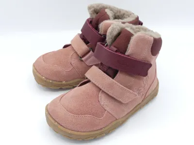 bLIFESTYLE gibbonSTYLE TEX Altrosa – Kinder Winter Barfußschuh bLIFESTYLE gibbonSTYLE TEX Altrosa – Paaransicht schräg von vorne