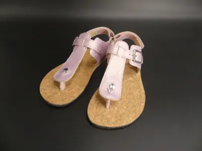 KOEL ABRIANA – Barfußsandale Pink Metallic