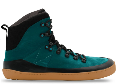 Barfußwanderschuhe Damen | MITU | petrol Seitenansicht MITU Barfußwanderschuh Damen in Petrol – robust, wasserabweisend, reduziert auf 199 €