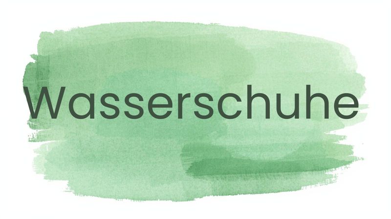 Aquarell-Kategoriebild Wasserschuhe – leichte, schnelltrocknende Schuhe für Kinder