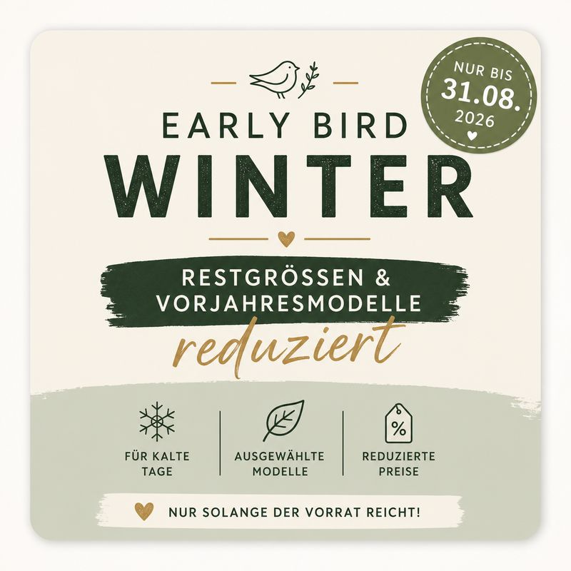 Early Bird Winter – reduzierte Barfuß-Winterschuhe, Vorjahresmodelle und Restgrößen nur bis 31.08.2026