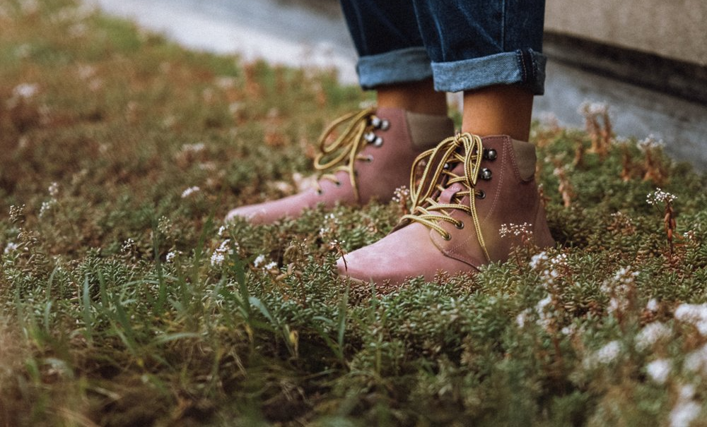 bLifestyle streetSTYLE Nappa Rose High Cut Barfußschuh mit Wollvlies – Vorderansicht