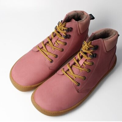 bLifestyle streetSTYLE Nappa Rose High Cut Barfußschuh mit Wollvlies – Vorderansicht