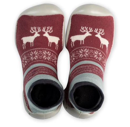 Collégien Chaussons Pullover rutschfeste Haussocken 