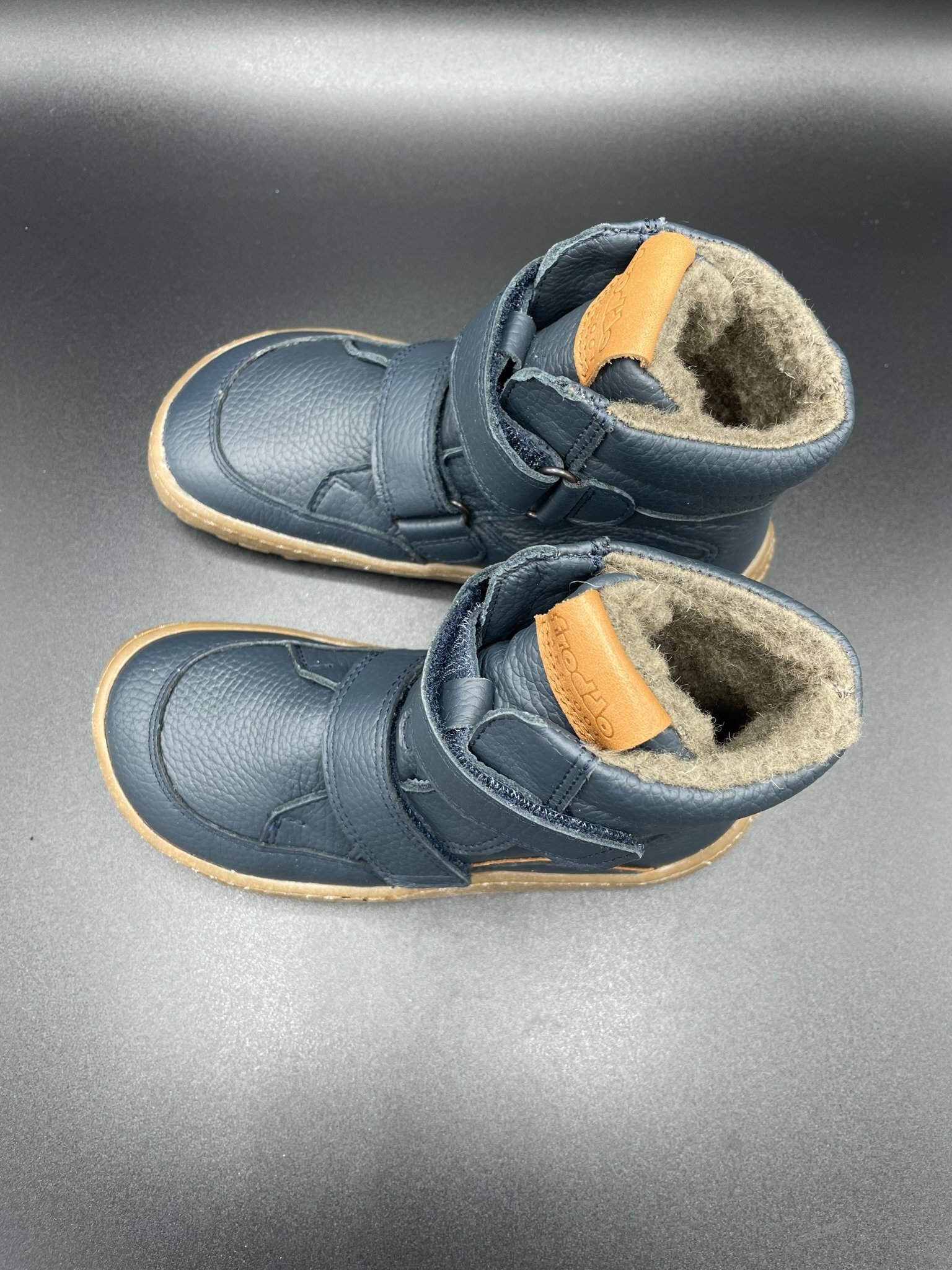 Froddo Barefoot Winterstiefel Navy mit Wollfutter und Profilsohle